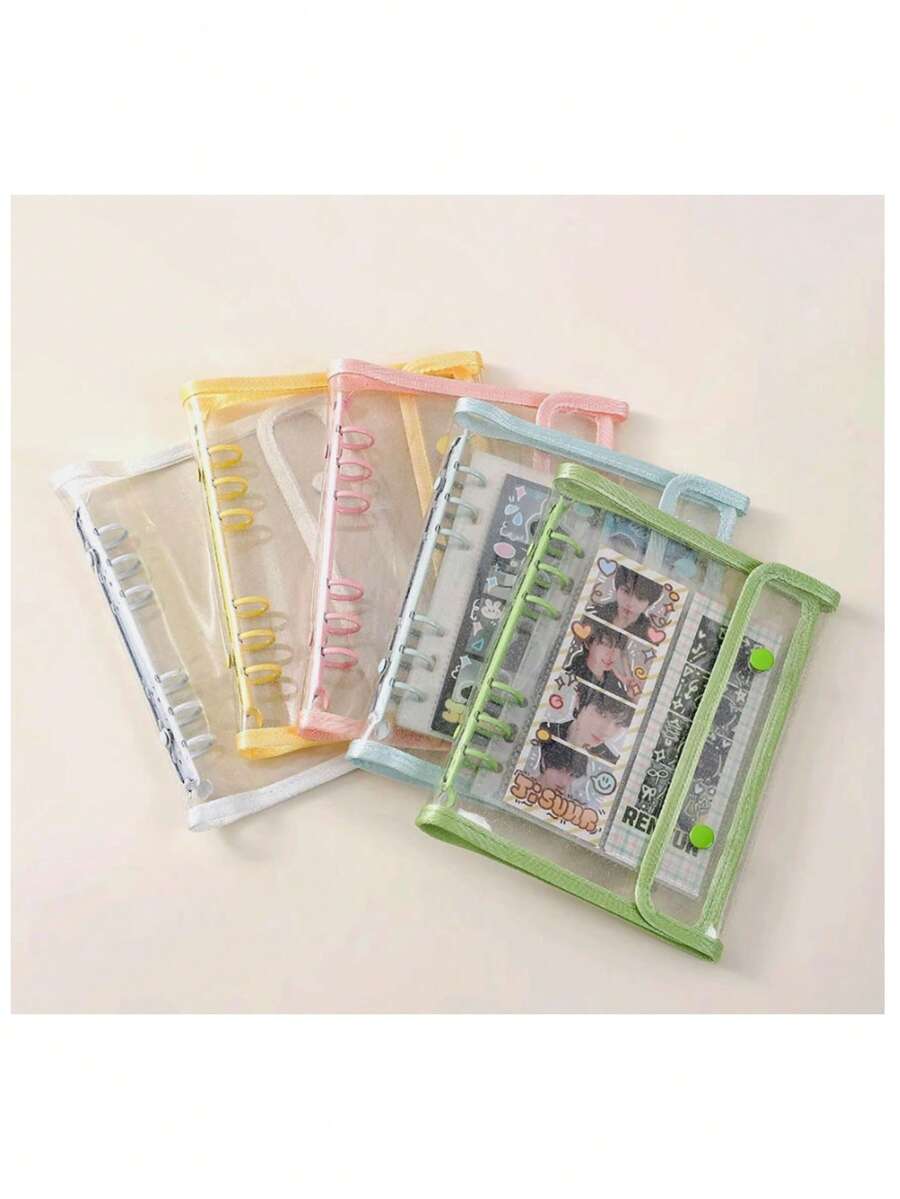 A5 Korean Style 6-Ring Double-Loop Binding Starry Sky Photo Album, Wider Rings Suitable For Idol Card Collection - A5 - View 1