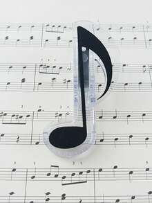 1pc Music Score Clip, High-Quality Memo Clip, Book Clip, Stationery File Clip, Secure Music Sheet Clip, Note Paper Clip, Piano Music Clip, Drum Score Clip, Musical Instrument Accessory - Multicolor - View 8
