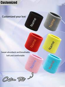 Customized Sweat-Absorbing Wristbands For Men And Women - Suitable For Tennis, Basketball, Running, Yoga, Gym Workouts - Multicolor - View 3