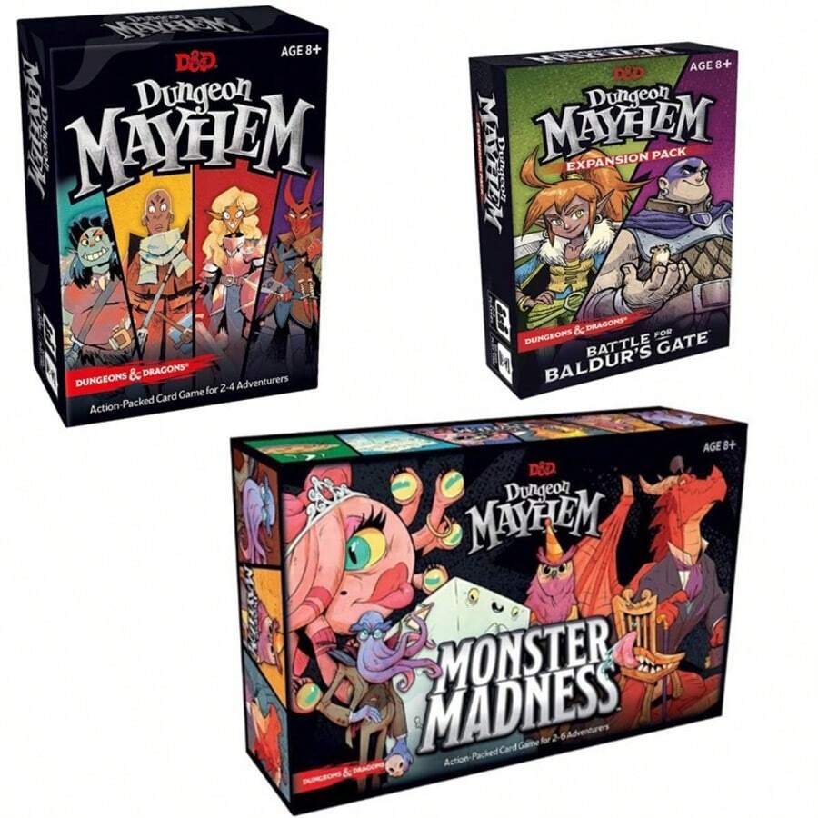 Crazy Dungeon Card Game, 2-4 Players, Board Game, Suitable For Friends And Family Gatherings, Christmas Game Gifts, Board Game Gifts - Multicolor - View 1