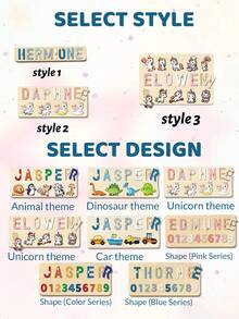 Custom Wooden Name Puzzle-Personalized Letter Puzzle Decor And Room Ornament; A Unique And Thoughtful Custom Gift Perfect For Birthdays, Anniversaries, And Home Decoration; A Fun Keepsake Featuring Unicorn Elements. - Style a - View 3