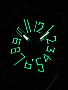 Men's Starry Sky Barrel Luxury Watch With Silicone Strap - Neon - View 8
