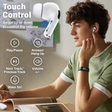 Travel Friendly True Wireless Earphones Bluetooth Headphones HiFi Sound Stable Connection Built In Mic Pocket Size Charging Case Lightweight Compact Stylish Minimalist Ins Style  Elegant Best Seller Premium Gift Set Luxury Gift Box Ideal Gift For Her Him Birthday Anniversary Valentine Christmas Graduation For Women Men - mặc định - Xem 5