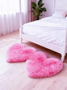 1 tấm thảm trang trí hình ba trái tim màu đỏ, thảm trải sàn phòng ngủ sang trọng cho ngày Valentine, thảm nhỏ, thảm trang trí nhà cửa chủ đề tình yêu, thảm phòng khách, thảm phòng khách nhỏ, thảm phòng ngủ, trang trí nhà cửa phòng khách, thảm ngoài trời, thảm có thể giặt được. - Màu Hồng Tươi - Xem 3