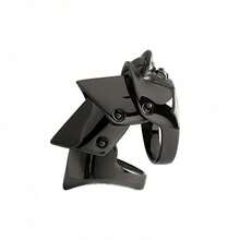 1PC Medieval Armor Ring, Vivian Multi-Layered Artistic Armor Joint Ring - 白金 - 查看 2
