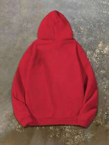 Nuevas  de moda de la temporada: Sudadera con capucha gótica de talla grande para hombre con estampado de cuervo - Fuente oscura y llamativa e ilustración de cuervo, sudadera con capucha de 250 g de peso pesado y corte holgado, ropa casual de calle lavable a máquina, tela no elástica, TALLA GRANDE. - Rojo - Ver 7