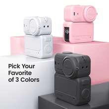 适用于 Osmo Nano 的硅胶保护套，带镜头盖和挂绳，Osmo Nano 配件（黑色、粉色、灰色可选），户外运动旅行 Vlog 配件 | 相机屏幕和镜头保护膜 | 安装便捷 | 全面保护 | 轻巧设计 | 赠送镜头盖、防丢挂绳和腕带 - 查看 11