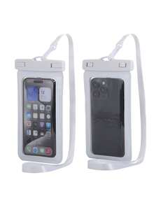 Universal Waterproof Phone Pouch, Waterproof Phone Case, Clear Waterproof Bag, Touchscreen Waterproof Phone Bag, Waterproof Phone Case For Swimming, Suitable For Multiple Phone Models, Suitable For Swimming And Beach, Touchscreen Applicable, With Lanyard, Essential For Beach Travel And Vacation, Also The Best Valentine's Day Gift. - Multicolor - View 7