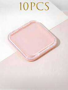 1/30 piezas Caja de almacenamiento y exhibición portátil para salón de uñas, caja de almacenamiento de uñas plegable y transparente de 3 capas y 3 pliegues a prueba de polvo, adecuada para uñas, pendientes, anillos y diversos pequeños artículos de joyería, con cinta adhesiva, caja de almacenamiento de arte de uñas, caja de almacenamiento de joyas plegable, caja de almacenamiento de arte de uñas transparente y portátil, puede almacenar uñas, mejor regalo para el almacenamiento de arte de uñas - Multicolor - Ver 16