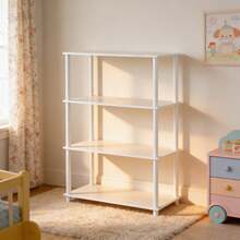 No Tools 4-Shelf Bookcase, White - 白色 - 查看 3