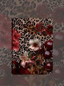 1pc Leopard Floral Pattern Flat Protective Case, Compatible With IPad 10.2 Inch 2021/2020 IPad 10th/9th/8th Gen, IPad (A16) 11 Inch 11th Generation 2025, Compatible With Samsung Galaxy Tab A8 10.5 Inch 2022, Tablet Protective Cover With Pencil Slot, Support Auto Sleep/Wake - 查看 3