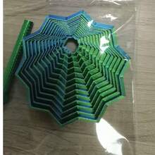 3D打印感官减压玩具，分形六边形减压玩具（带手柄），3D自由造型减压玩具，多色旋转螺旋设计，2026新款星形减压玩具，可伸缩减压玩具，3D打印透气减压玩具，3D变形减压玩具，圣诞节新年派对生日礼物（随机渐变色） - 彩色 - 查看 12