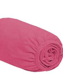 Single Fitted Sheet With Elastic All Around, Micropercal Flex 400 Thread Count, Soft Touch, Single, Double, Queen, King - 玫紅色 - 查看 1