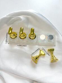 亚克力极光彩虹色矩形钻石形状美甲展示架,树脂水晶珠水钻复古韩国花朵激光 DIY 家居和户外女士母亲姐妹妻子女友婚礼美甲沙龙美容情人节使用 - 彩色 - 查看 88