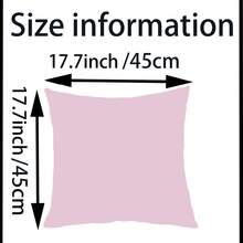 1pc Canvas Plush Ball Throw Pillow Cover, Modern Square Cushion Cover Suitable For Home Decor, Living Room, Bedroom, Sofa, All Seasons - Multicolor - View 2