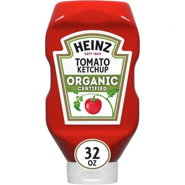  Heinz Organic Tomato Ketchup, 32 Oz Bottle
