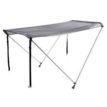 Toldo de Barco Varilla de Aleación de Aluminio 210D Parasol de Tela Oxford Recubierto para Bote Iable Canoa Kayak Barco - Gris oscuro / Negro - Ver 2