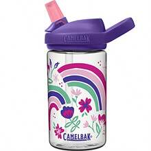 CamelBak Eddy+ 14 oz Water Bottle with Tritan Renew Straw Top Leak-Proof When Closed - Arcoíris floral - Ver 4