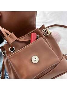 Mochilas de moda para mujer - Marrón - Ver 4