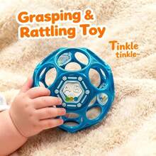 Baby Sensory Ball Rattle(1pc) Easy Grip Bell Toy For Baby, Developmental Play Toy Great Gift For All Holiday Birthday Children's Day Back-To-School - Multicolor - View 8