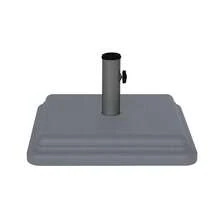Base de paraguas de peso de EE. UU. de 40 libras base de paraguas pesada para uso con mesa de patio base resistente tallo de 4 pulgadas se adapta a tamaños de poste de 1 a 1.5 pulgadas color gris - gris - Ver 6