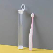 1 bàn chải đánh răng cho thú cưng, lông mềm, đầu nhỏ, chăm sóc răng miệng cho mèo và chó. - Hồng - Xem 6