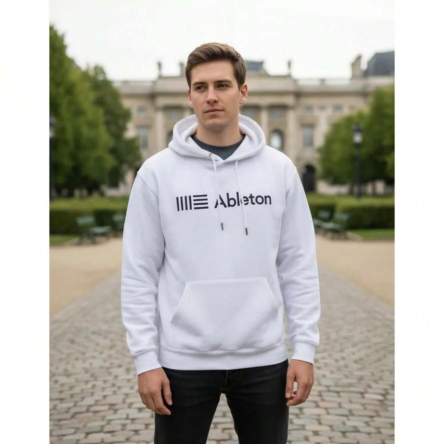 Blusa De Frio Moletom Ableton Live Dj Com Capuz - Branco - Visão 1