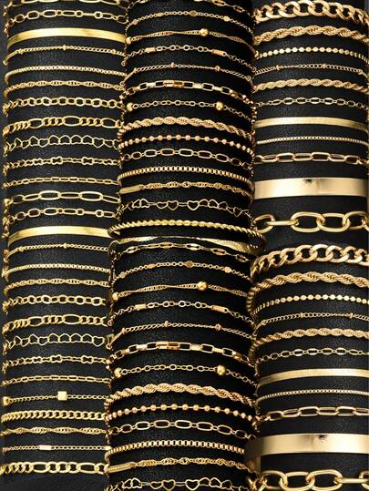 (NEW) 36/20/4pcs Vintage Elegant Retro Coin Inspired Metal Multi-Element Faux Pearl Heart Butterfly Crystal Infinity 8 Airplane Chain Braided Chain Bracelet Set, Y2K Personalized Sweet Minimalist High-End Multilayer Stacking Accessories For Women, Holiday Party Date Gift, Christmas Valentine's Mother's Day Best Choice (Random Delivery)