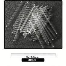 30/100pcs Acrylic Solid Lollipop Sticks, Baking Cake Ball Mold Accessories, Candy Sticks For Party, Wedding, Christmas, Halloween Dessert Table, Suitable For Handmade DIY Desserts, Chocolate, Cheese Sticks, Candy, Cake Baking Tools - View 12