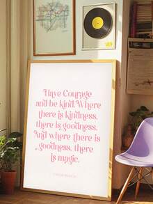 1 pezzo di decorazione da parete con un cartellone vintage che presenta una citazione accattivante degli anni '70, con un carattere astratto giallo vibrante su tela. Questa decorazione unica e artistica è ideale per migliorare l'estetica dell'arte da parete della tua camera da letto e del soggiorno, con cornice opzionale - Lettera - Visualizzare 8