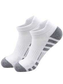 12 Pairs Men's Low-Cut Breathable Mesh Sports Socks, Solid Color Casual Ankle Socks For All Seasons - Multicolor - View 8
