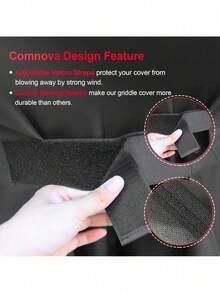 Comnova Grill Cover For Traeger Pro 22 & 575 Series - 600D Wood Pellet Smoker Cover For Traeger Waterproof & Heavy Duty, Premium Pellet BBQ Cover For Traeger Pro 22 / Pro 575, Z Grills 550B And More - Màu đen - Phù hợp với dòng sản phẩm Traeger Pro 22/575 - Xem 4