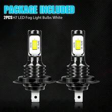 2pcs H7 3570 LED Headlight High Low Beam Bulb Kit 6000K White 2000LM Super Bright, Fog DRL Light Bulb, Mini Size, Plug And Play, Modern Design, 12V 24V, Aluminum Body - H7 - View 10