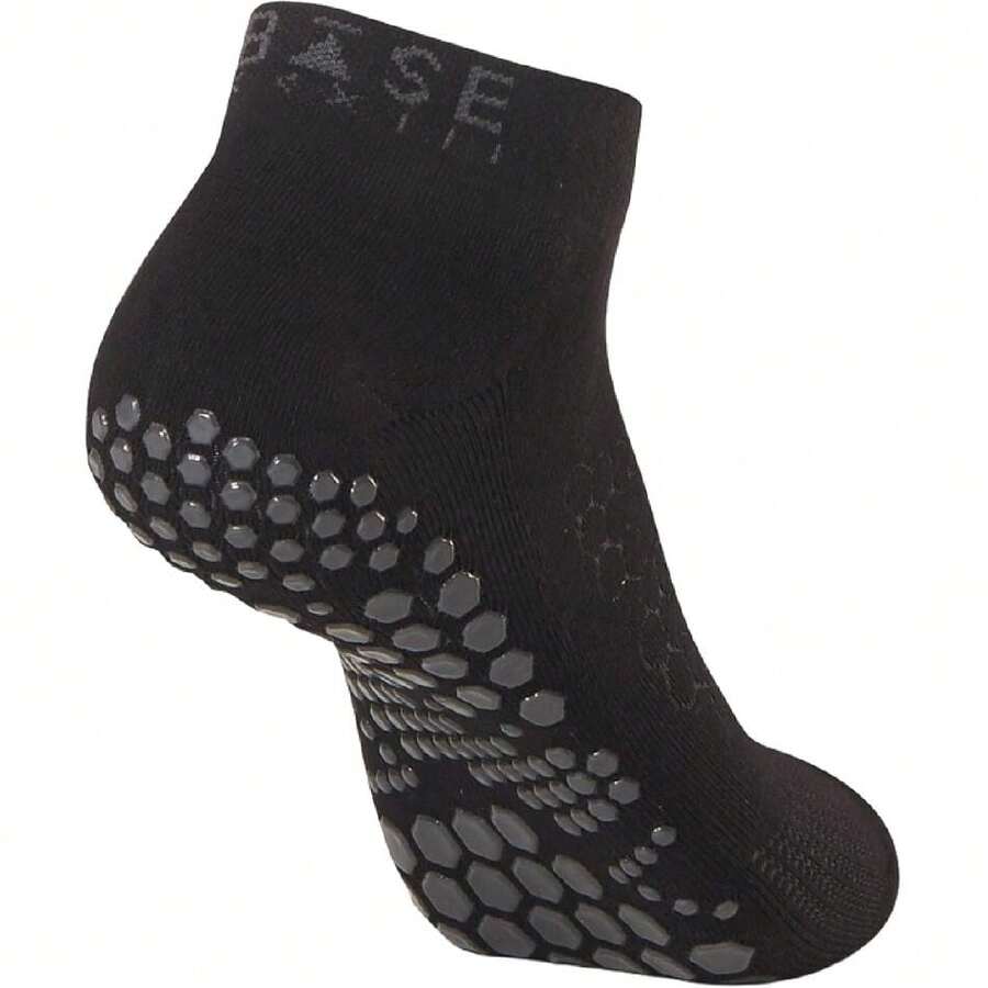 Base 33 Low Rise Grip Socks For Pilates, Yoga, Martial Arts, Lifting And Barre,44468417 - 淺灰色 - 查看 1