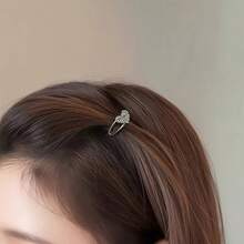 Bộ 5 chiếc kẹp tóc hình nơ đính đá nhỏ, kẹp tóc đính đá cao cấp, kẹp tóc mái mini, phụ kiện tóc. - Nhiều màu - Xem 5
