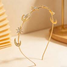 3pcs/2pcs/1pc Sweet Lady Double-Layer Star Headband, Minimalist Hair Hoop - Multicolor - View 3