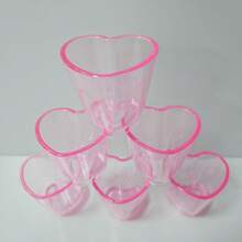 6pcs Heart-Shaped Glass Cup Set, Cute Mini Bar Accessories, Wedding Heart-Shaped Glass Decor, 1.5oz Capacity, Suitable For Limoncello, Vodka, Aperitif, Dessert, Espresso, Tequila, Ideal For Valentine's Day, Wedding, Easter, Mother's Day - Multicolor - View 7