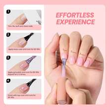 Beetles Nude Gel Nail Polish Set - 6 Colors Nude Pink Brown Neutral Jelly Gel Polish Kit - 6 Colors Aesthetic Nude - 查看 5