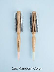 1支随机颜色防毛躁发梳，圆形造型梳，适用于吹风机和卷发棒，防滑手柄，男女通用，按摩头皮，适合细软/卷曲/干性发质，吹干头发时可用于造型、卷发和吹干，可搭配发蜡、发油、胡须膏、护发油使用，可水洗。 - 彩色 - 查看 6