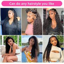 4x4 巴西原生人发深波浪蕾丝发片，带婴儿发，预先拔毛发际线，自然黑色，自由分缝，未经加工，完美打造自然发型 - SNatural - 查看 11