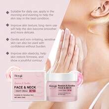 Hoygi Neck & Face Night Cream - Deep Nourishment, Lock Moisture And Improve Dryness, Fade Neck Lines And Facial Wrinkles, Enhance Skin Luster And Elasticity, Smooth Texture, Easy To Spread, Moisturizing Repair Anti-Aging Essence Skin Care - Cream - View 11