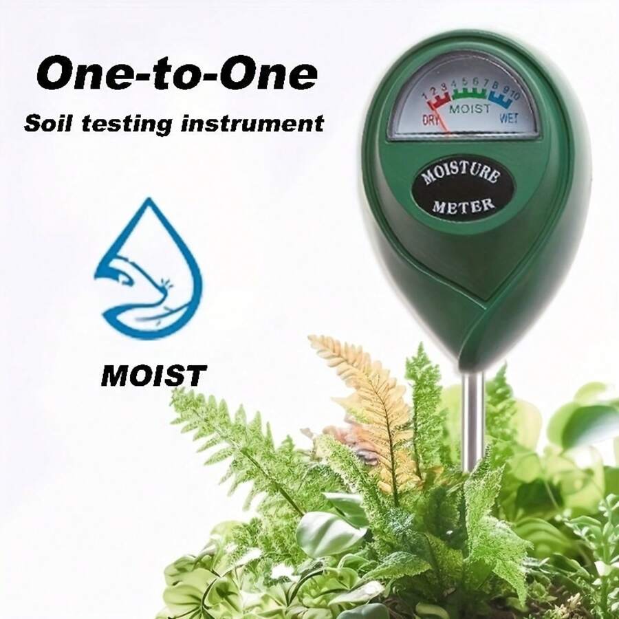 1pc Soil Detector No Battery Required Quick Testing Suitable Greenhouse Garden Indoor And Outdoor Watering Gardening Tools A Great Helper Growing Flowers And Plants Gardening Supplies - 墨綠色 - 查看 1