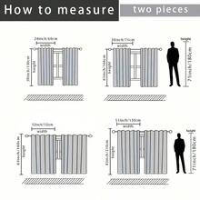 2pcs Watercolor Wildflower Curtains,Featuring Yellow And Blue Flowers And Green Leaves In A 2D Flat Print.They Are Translucent,Have A Fresh Botanical Feel,And Are Perfect For Spring And Summer Home Decor.Suitable For Dining Rooms,Kitchens,And Living Rooms. - Multicolor - View 3