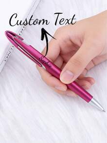 1pc Customizable Ballpoint Pen, Plastic Gift Pen, Push-Button Oil Pen, Creative Pen, Halloween Gift, Sunshine Theme Ballpoint Pen, Bulk Motivational Pen, Retractable Medium Pen, Black Ink, Thank You Gift, Suitable For Graduation, Nurses' Day, Mother's Day, Back To School - Multicolor - View 3