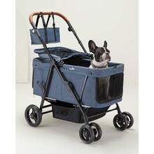 Dog Stroller for Large and Medium Dogs 20 132 lbs Pet Stroller for 2 Small Dogs Extra Large Heavy Duty Foldable and Ventilated - Azul - Ver 1