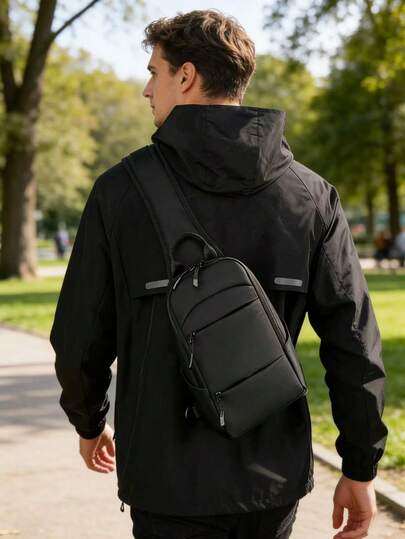 Men's Tactical Sling Bag Multi-Pocket Utility Chest Bag Waterproof Crossbody Fanny Pack For Outdoor Hiking Travel