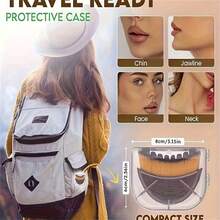 Lymphatic Contour Face Brush, Dry Brush For Face, Chin And Jawline Lymphatic Drainage Massager, Ergonomic Design Precisely Fits Skin, Relieves Fatigue - 1pc - View 2