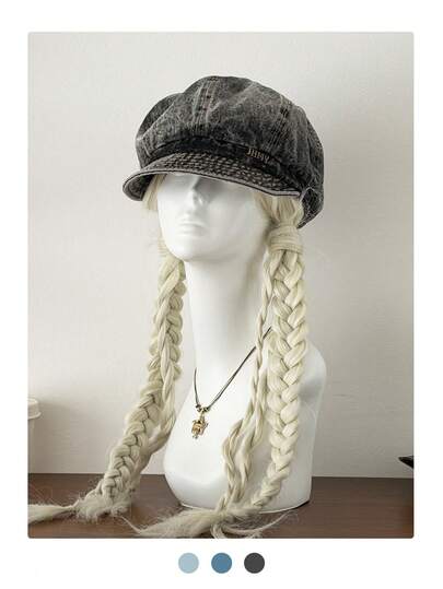 Vintage Washed Newsboy Cap, Oversized Design To Slim Face, Cloud-Shaped Hat, Ins Street Style Beret, Distressed Artist Hat, Versatile Octagonal Cap, Soft Brim Hat,Summer,Beach