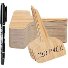 Plant Labels Tags Markers 120pcs Plastic Garden Tags & Stakes With Permanet Marking Pen For Plants Waterproof Seed Labels For Outdoor Garden Accessories - / - 查看 1