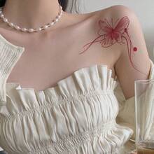Temporary Tattoos - Y231 Pink Butterfly - 1 Image - View 1